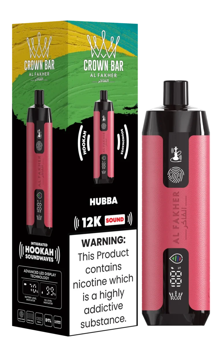 Al Fakher Crown Bar 12000 Puffs Disposable Vape – Berry Ice Flavor